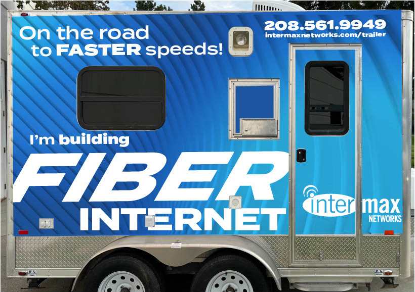 Intermax Networks new fiber splicing trailer.