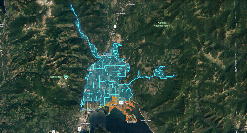 Map of the Selle Valley fiber expansion project.