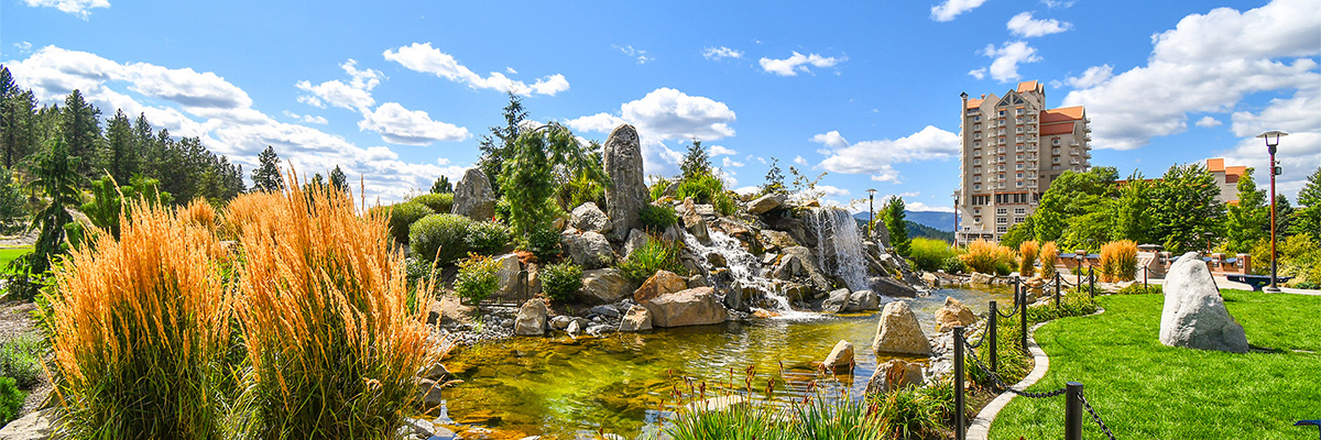 Fountain at McEuen Park in Coeur d'Alene