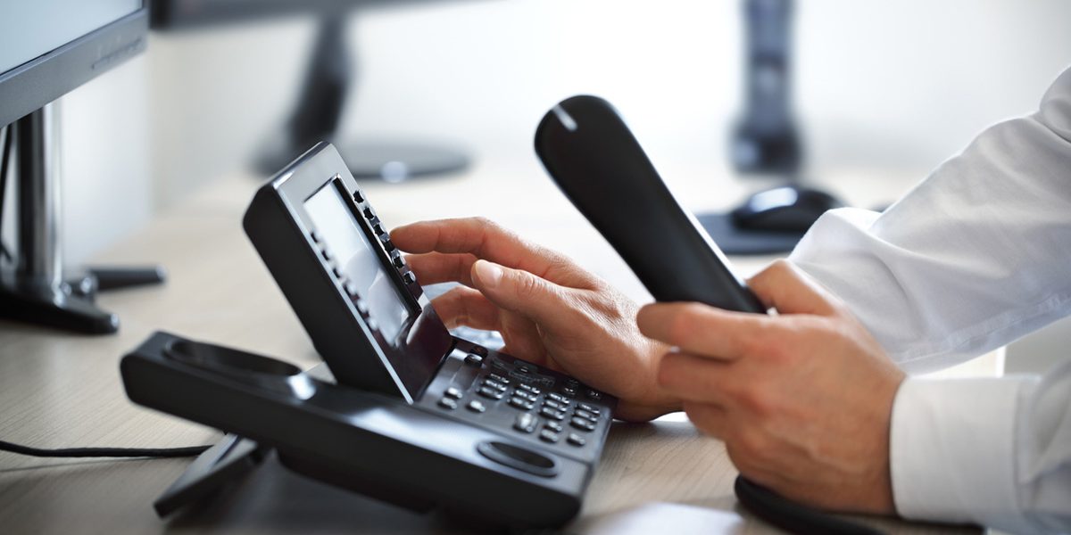 Dialing telephone keypad concept for communication, contact us and customer service support